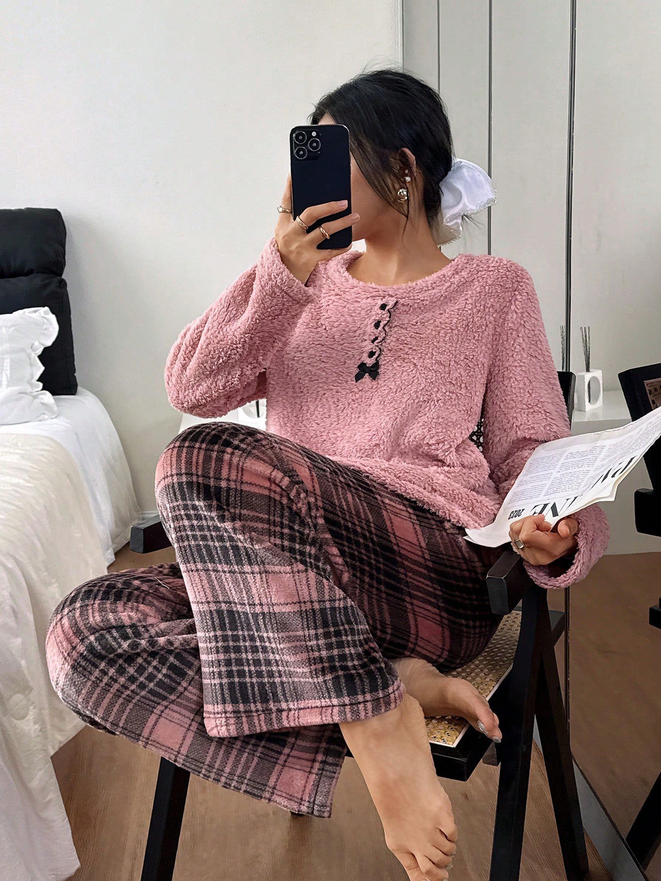 بيجامة للنساء خامة قطن