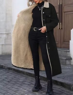 جينز بطانة فرو