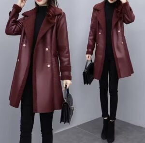 جاكيت كورى خامة جلد بطانة ثقيلة